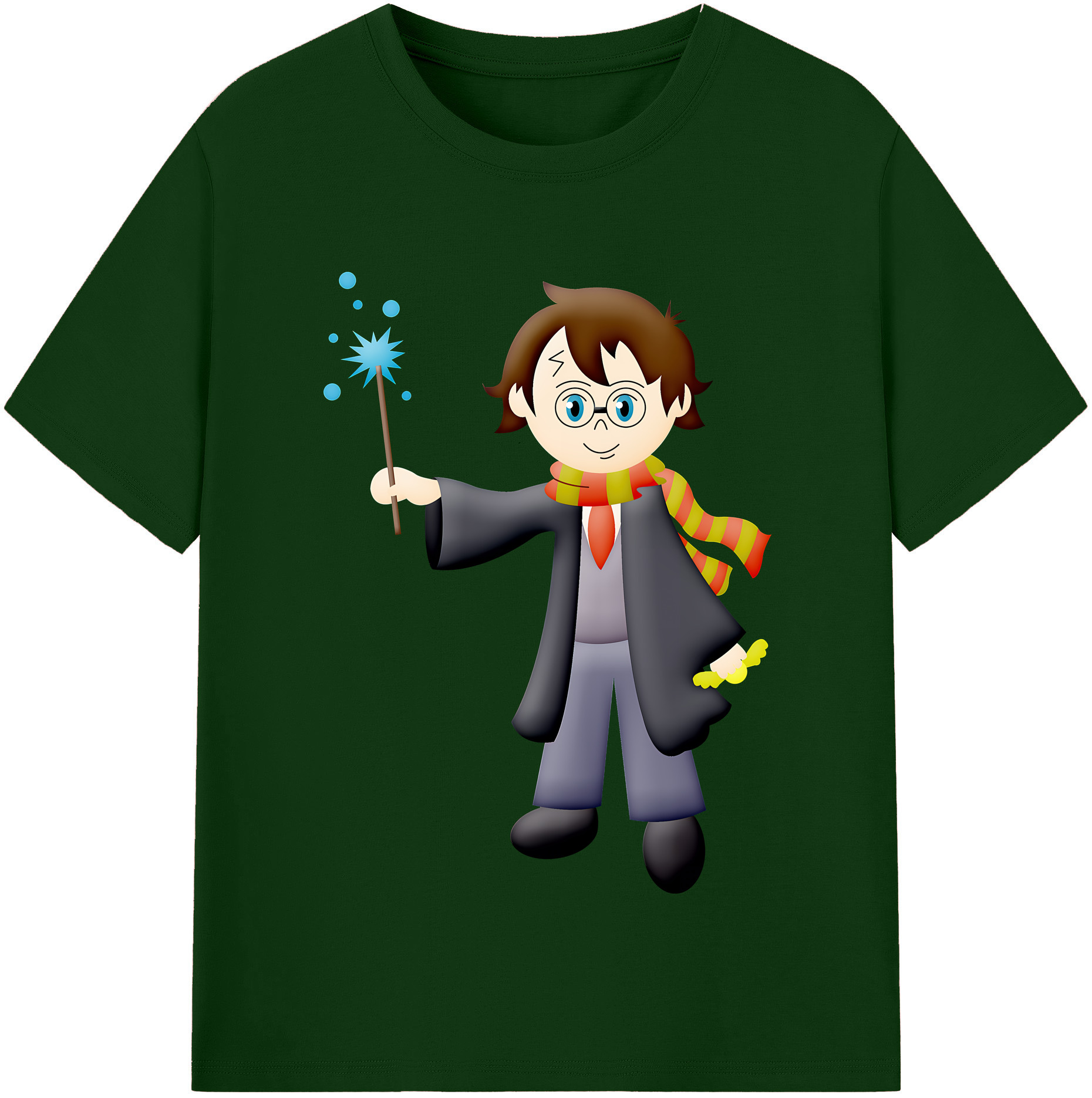 （画像用） Harry Potter ハリー・ポッターシリーズ 綿100％半袖Tシャツ（フロントプリント）